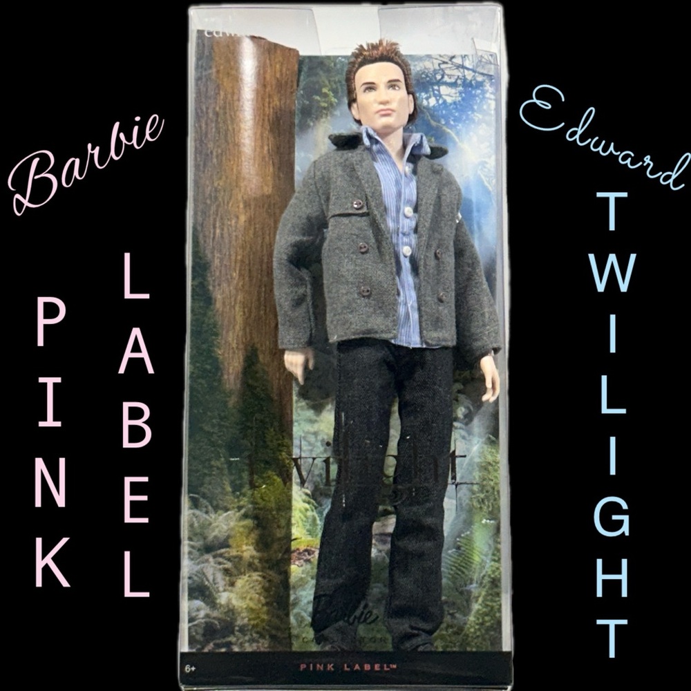 BARBIE Pink Label ~ Edward TWILIGHT Collectible Doll Mint in Box!